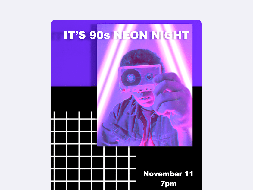 90s Neon Night