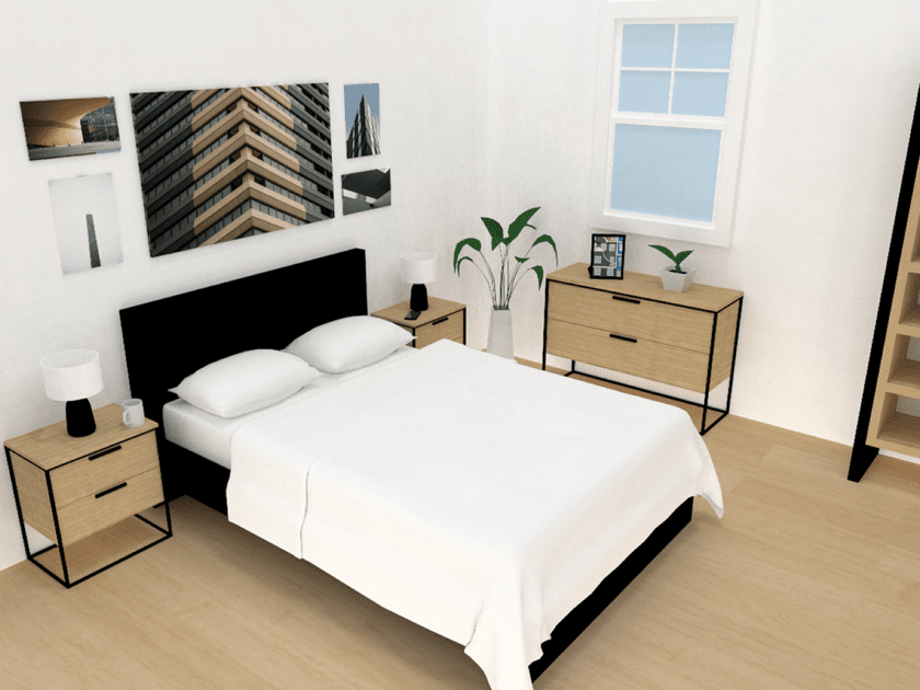 Contemporary Black & Wood