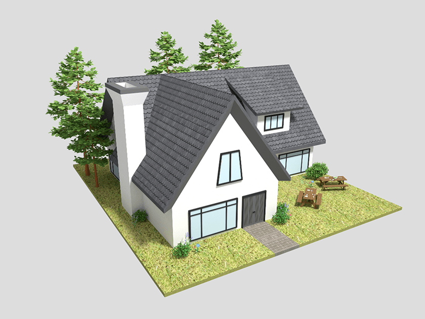 Modern House Scene 4